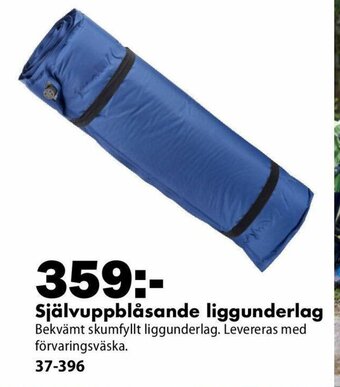 Självuppblåsande liggunderlag