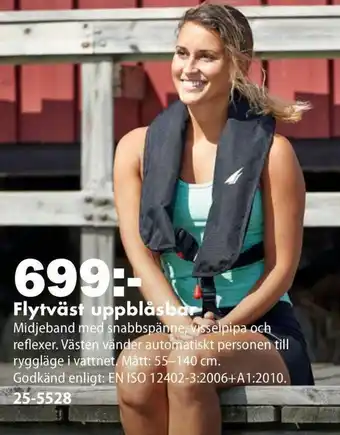 Biltema Flytväst Uppblåsbar erbjuda