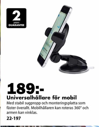 Universalhållare för Mobil