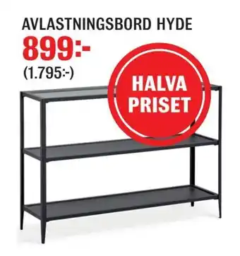 Avlastningsbord hyde