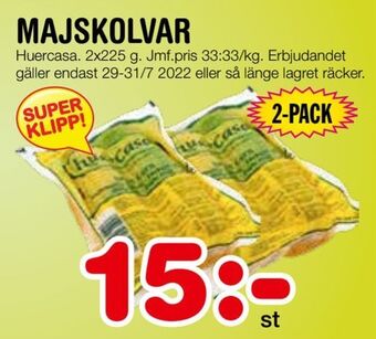 Nya Pulsen Majskolvar erbjuda