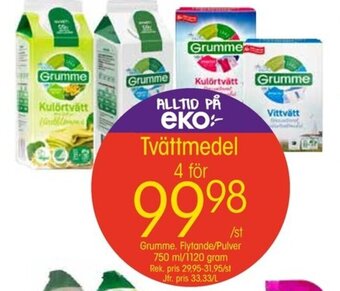 EKO Tvättmedel erbjuda
