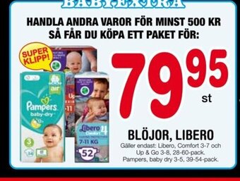 Nya Pulsen Blöjor Libero erbjuda
