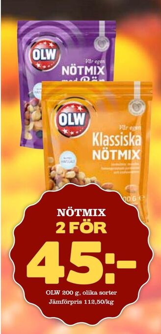 Matdax Nötmix erbjuda