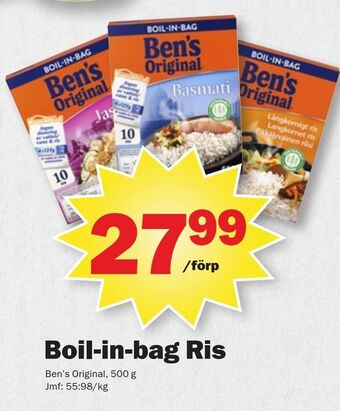Pekås Boil-in-bag ris erbjuda