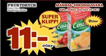 Nya Pulsen Fruktdryck erbjuda