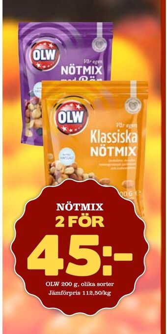 Supergrossen Nötmix erbjuda