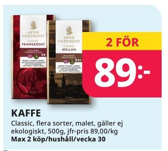 Tempo Kaffe erbjuda