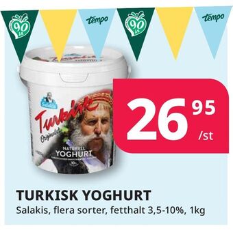 Tempo Turkisk yoghurt erbjuda