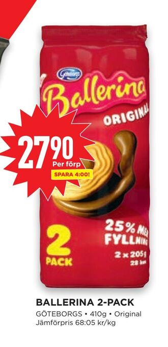 Willys Ballerina 2-pack erbjuda