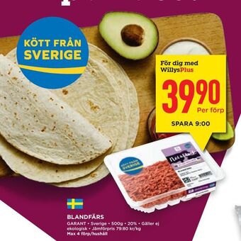 Willys Hemma Blandfärs erbjuda