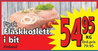 Supergrossen Fläskkotlett i bit erbjuda
