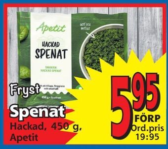 Supergrossen Spenat erbjuda