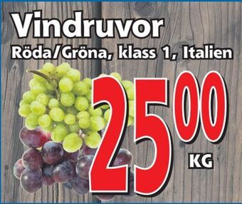 Supergrossen Vindruvor erbjuda