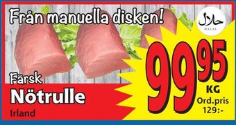 Supergrossen Nötrulle erbjuda