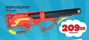 Lekia Aqua blaster - 62cm vattengevär med stor tank orange/turkos/ erbjuda