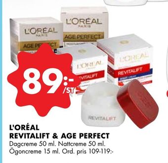 ÖoB L'oréal revitalift & age perfect erbjuda