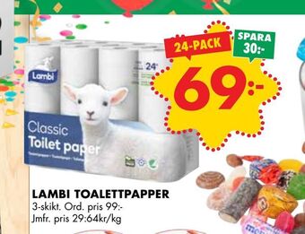 ÖoB Lambi toalettpapper erbjuda