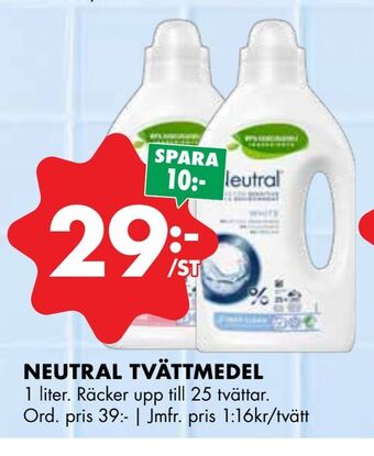 ÖoB Neutral tvättmedel erbjuda