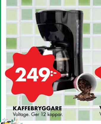 ÖoB Kaffebryggare erbjuda