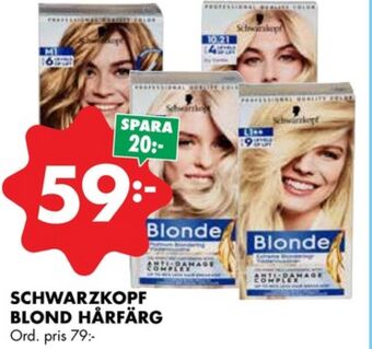 ÖoB Blonde hårfärg erbjuda