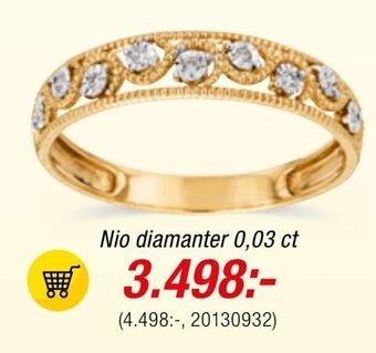 Guldfynd Nio diamanter erbjuda