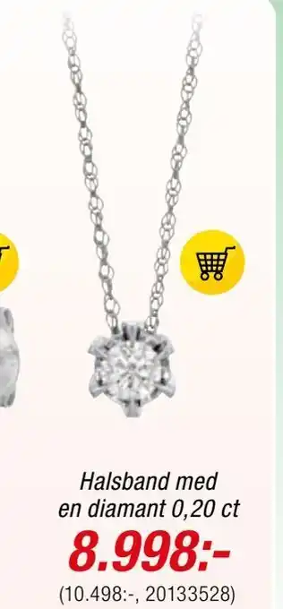 Guldfynd Halsband med en diamant erbjuda
