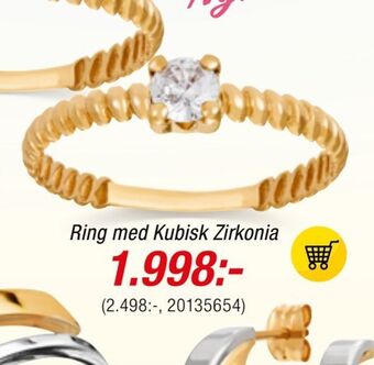 Guldfynd Ring med kubisk zirkonia erbjuda
