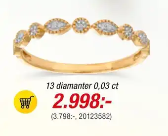 Guldfynd 13 diamanter erbjuda