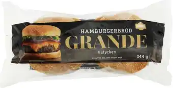Hamburgerbröd grande 4-pack