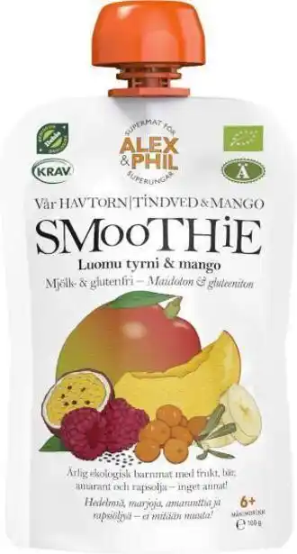 Smoothie havtorn/mango 6 mån eko krav