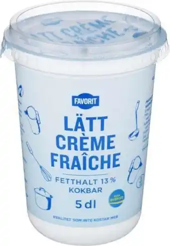 City Gross Lätt crème fraiche 15% erbjuda