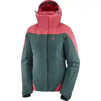 Outnorth Women's icerocket jacket green gables/garnet rose erbjuda