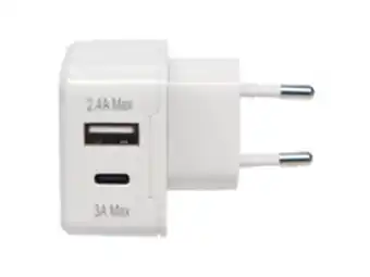 Sinox laddare usb-a + usb-c 18w