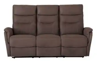 EM Home Logan 3-s soffa två recliner el tyg microtyg erbjuda