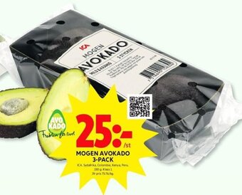 ICA Kvantum Mogen Avokado 3-Pack erbjuda