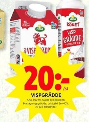 ICA Kvantum Vispgrädde erbjuda