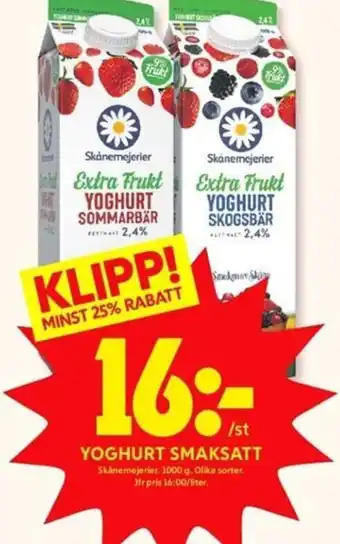 ICA Kvantum Yoghurt Smaksatt erbjuda