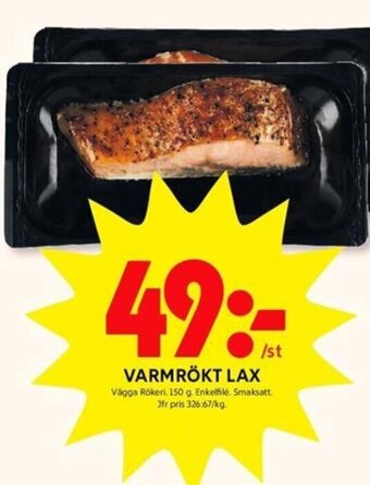 ICA Kvantum Varmrökt lax erbjuda