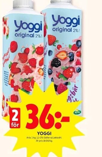 ICA Kvantum Yoggi erbjuda