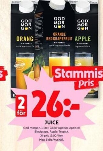 ICA Kvantum Juice erbjuda