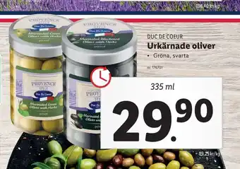 Lidl Urkärnade oliver erbjuda