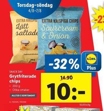 Lidl Grytfriterade chips erbjuda