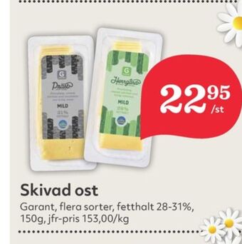 Hemköp Garant skivad ost erbjuda