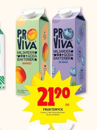 ICA Kvantum Proviva fruktdryck erbjuda