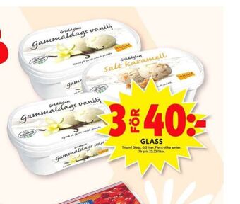 ICA Maxi Triumf gräddglass erbjuda