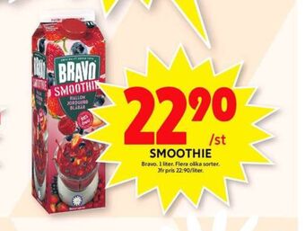 ICA Maxi Bravo smoothie erbjuda