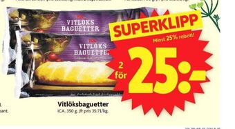 ICA Supermarket Ica baguetter erbjuda