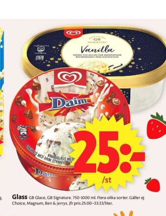 ICA Supermarket Gb glace glass erbjuda