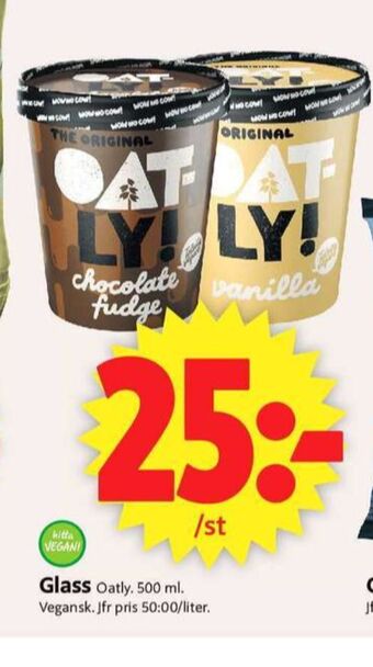 ICA Supermarket Oatly glass erbjuda